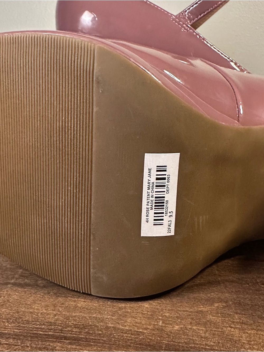 Torrid Double Platform Mary Jane Heels Chunky Rose Patent Size 9.5 WW - Picture 11 of 13